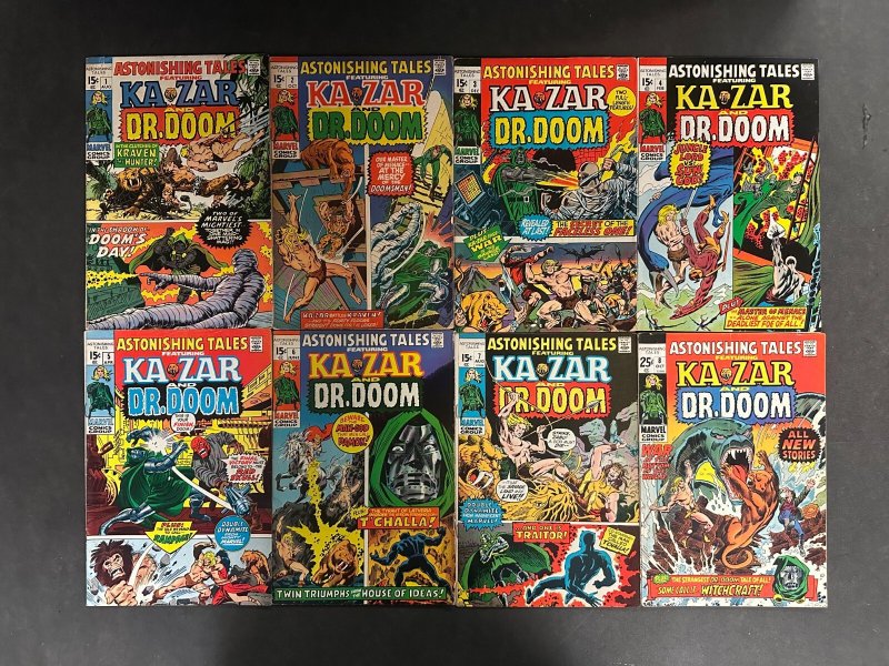Astonishing Tales (1970) #1-36 Vg/fn (5.0) Complete Set (Marvel Comics, 1970), raw comic book in VG/FN 5.0 condition — front cover
