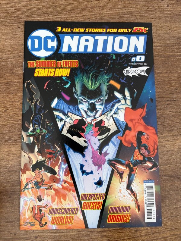 DC Nation #0 (DC Comics, 2018), raw comic book in NM condition — front cover