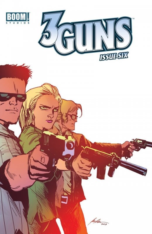 3 Guns #6 (Boom! Studios), raw comic book in VF+ condition — front cover