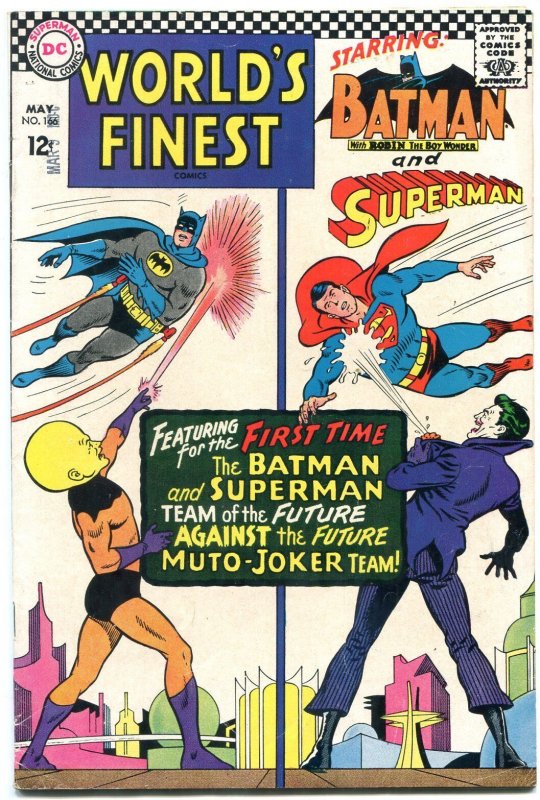 Worlds Finest #166 (DC Comics, 1966), raw comic book in FN condition — front cover