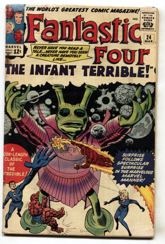 Fantastic Four #24 (Marvel Comics, 1963), raw, ungraded comic book — front cover