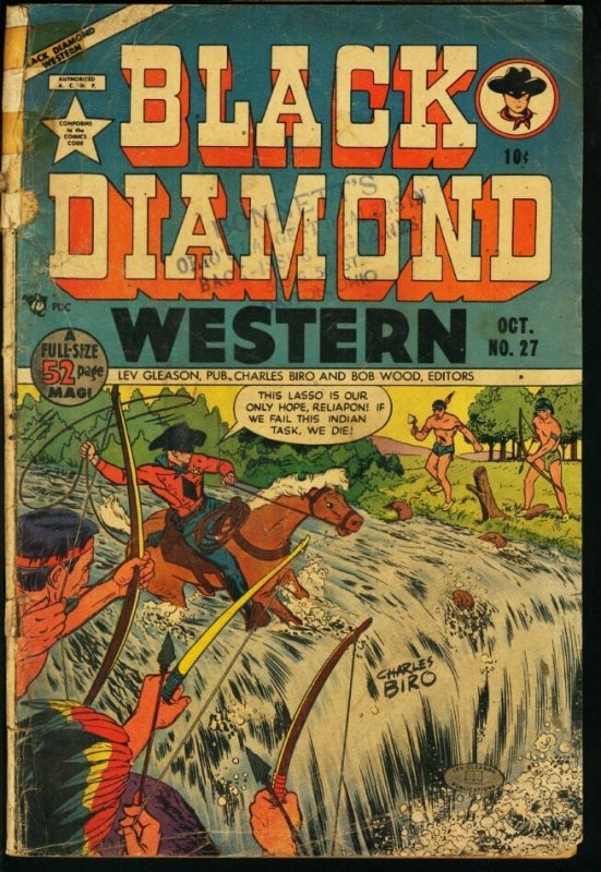 Black Diamond Western #27, raw, ungraded comic book — front cover