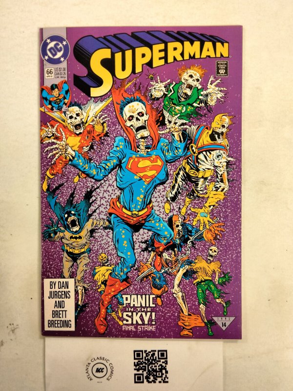 Superman #66 (DC Comics), raw comic book in NM condition — front cover