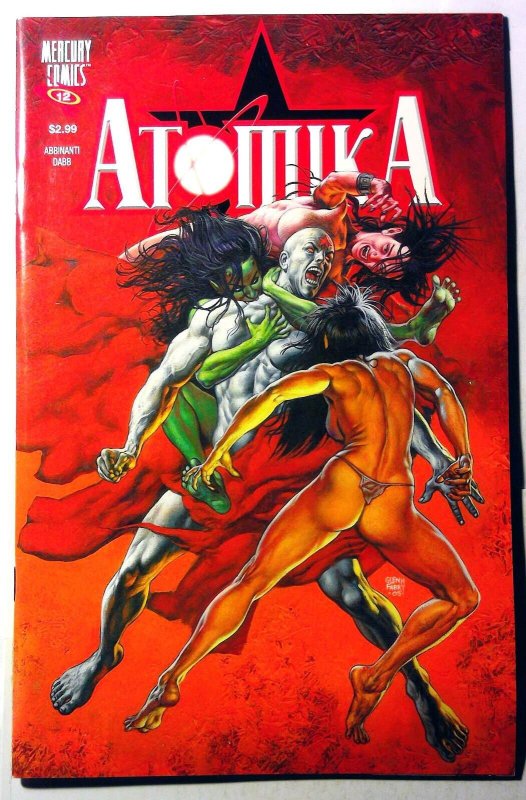 Atomika #12 (2011), raw, ungraded comic book — front cover