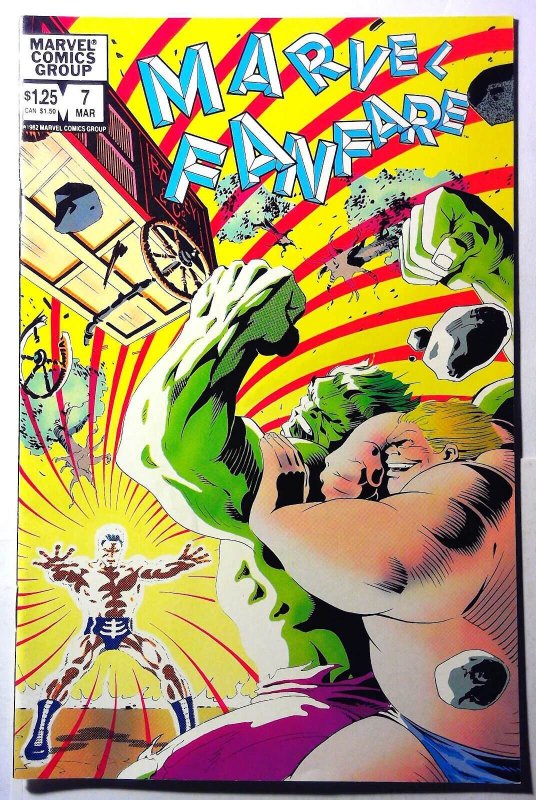 Marvel Fanfare #7 (Marvel Comics, 1983), raw, ungraded comic book — front cover