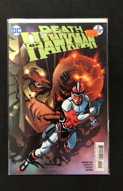Death of Hawkman #2 (2017), raw, ungraded comic book — front cover