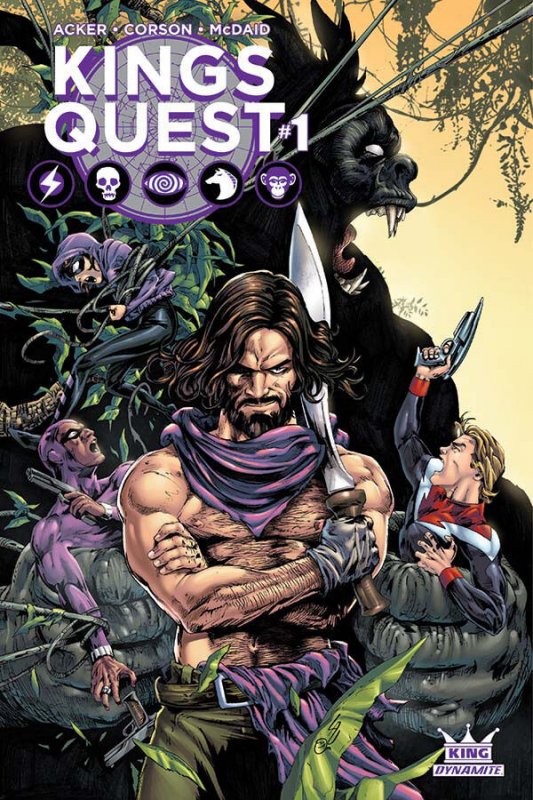 Kings Quest #1 (Dynamite Entertainment, 2016), raw comic book in VF/NM condition — front cover