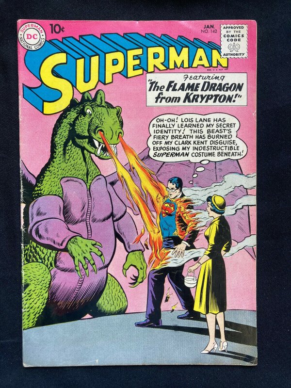 Superman Vol #1 (1961), raw comic book in 6.5 condition — front cover