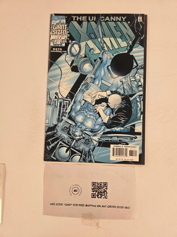 Uncanny X-Men #375 (Marvel Comics, 1999), raw comic book in NM condition — front cover