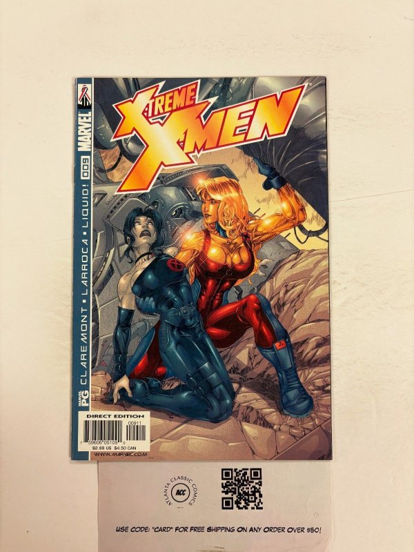 X-Treme X-Men #9 (Marvel Comics), raw comic book in NM condition — front cover