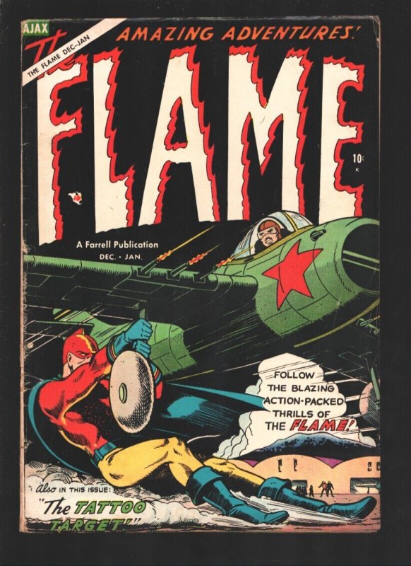 The Flame #5, raw, ungraded comic book — front cover
