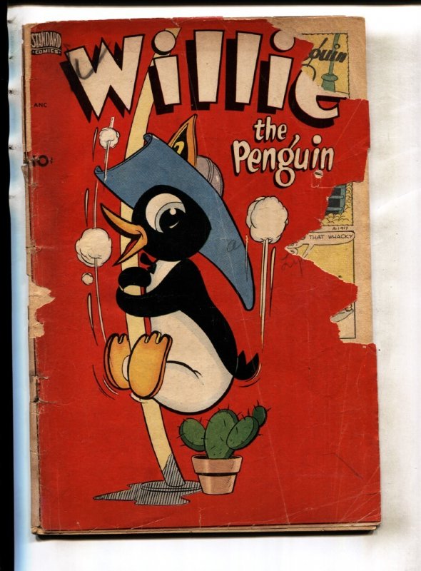 Willie the Penguin #3, raw, ungraded comic book — front cover