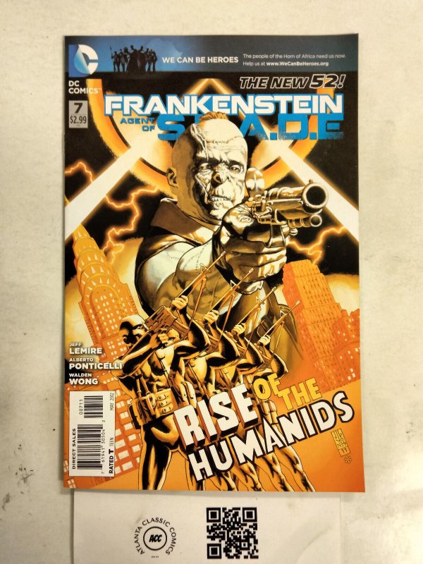 Frankestein Agent of Shade #7 (DC Comics), raw comic book in NM condition — front cover