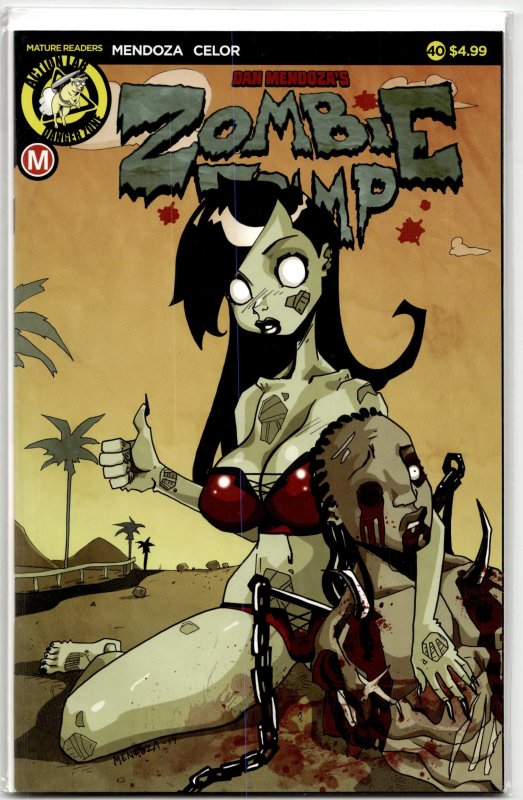 Zombie Tramp #40 (Action Lab Entertainment, 2017), raw, ungraded comic book — front cover