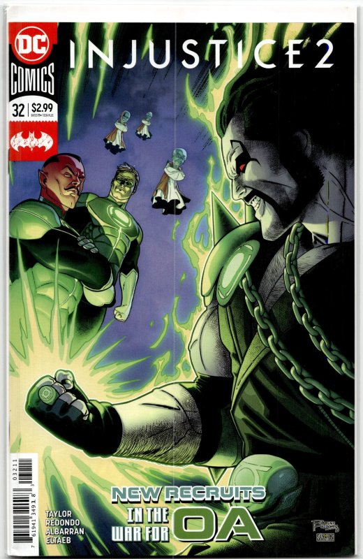 Injustice 2 #32 (DC Comics, 2018), raw, ungraded comic book — front cover