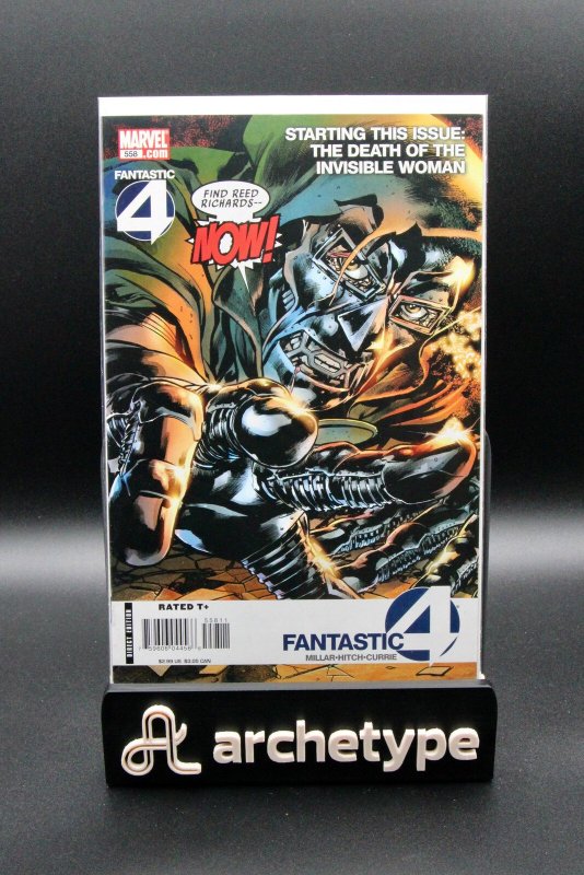 Fantastic Four #558 (Marvel Comics, 2008), raw, ungraded comic book — front cover