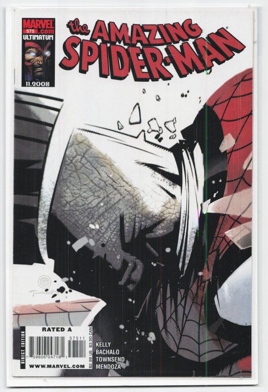 The Amazing Spider-Man #575 (Marvel Comics, 2008), raw, ungraded comic book — front cover