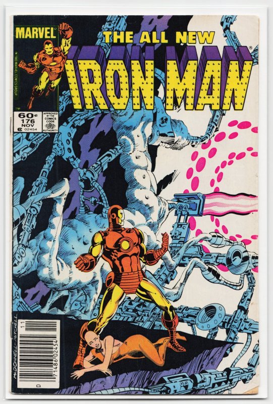 Iron Man #176 (Marvel Comics, 1983), raw, ungraded comic book — front cover