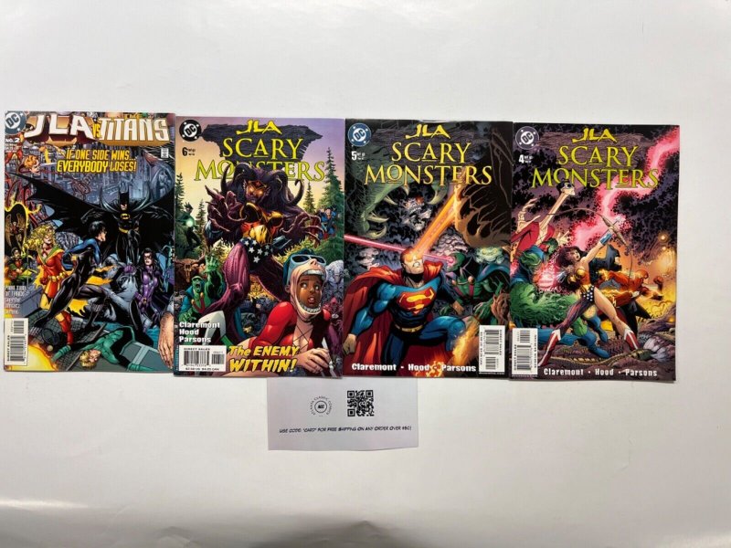 4 JLA DC Comic Books # 2 4 5 6 Robin Batman Superman Wonder Woman 76 JS42, raw, ungraded comic book — front cover