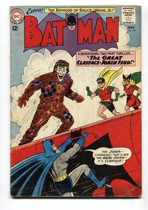 Batman #159 (DC Comics, 1963), raw comic book in VG condition — front cover