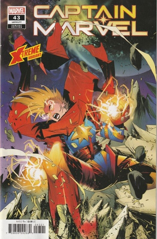 Captain Marvel #43 (Marvel Comics, 2019), raw comic book in NM condition — front cover