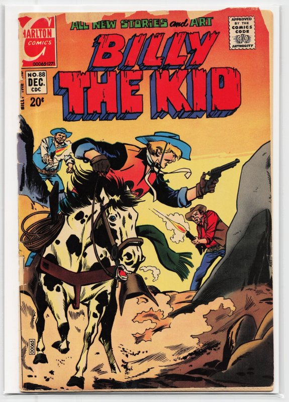 Billy the Kid #88 (Charlton Comics, 1971), raw, ungraded comic book — front cover