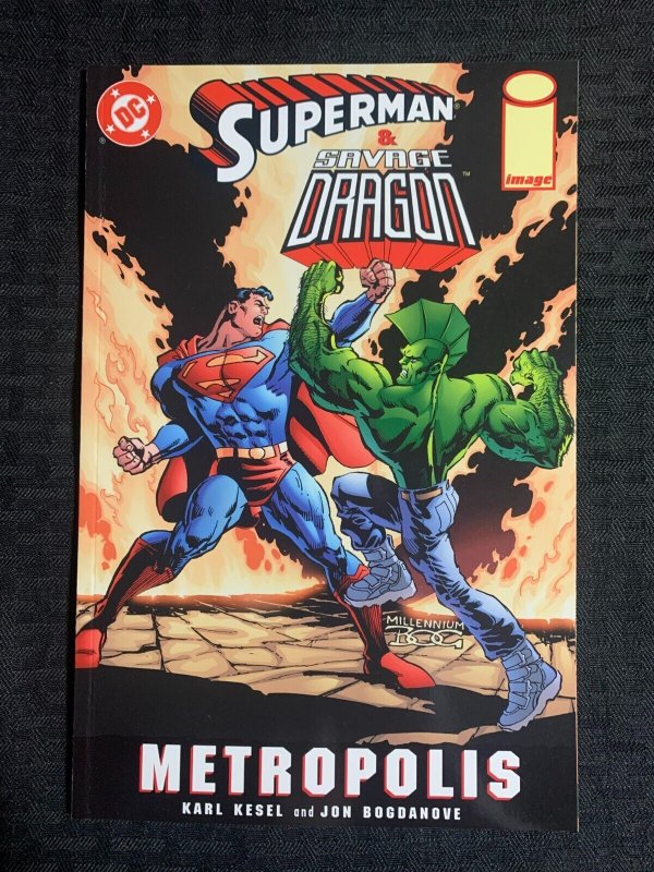 1999 Superman & Savage Dragon Metropolis VF 8.0 Image / DC Comics (1999), raw comic book in VF 8.0 condition — front cover