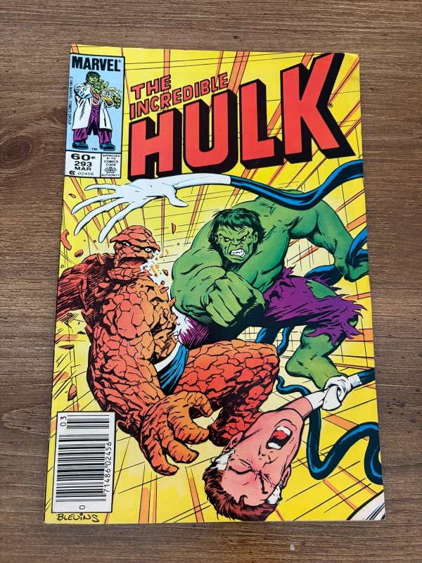 The Incredible Hulk #293 (Marvel Comics), raw comic book in FN/VF condition — front cover