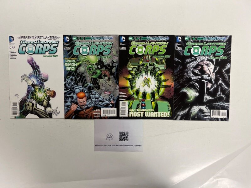 4 Green Lantern DC Comic Books # 14 15 16 17 Superman Wonder Woman 84 JS44, raw, ungraded comic book — front cover