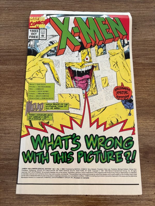 X-Men 1993 Halloween Special Edition #1 (Marvel Comics, 1993), raw, ungraded comic book — front cover