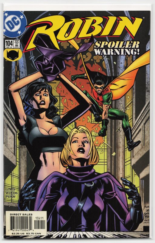Robin #104 (DC Comics, 2002), raw, ungraded comic book — front cover