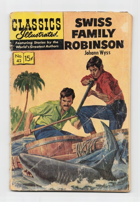 Classics Illustrated #42 (Gilberton, 1947), raw, ungraded comic book — front cover
