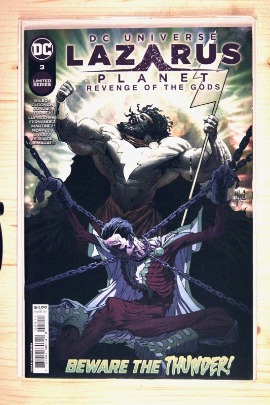 Lazarus Planet: Revenge of the Gods #3 (DC Comics, 2023), raw comic book in NM+ 9.6 condition — front cover