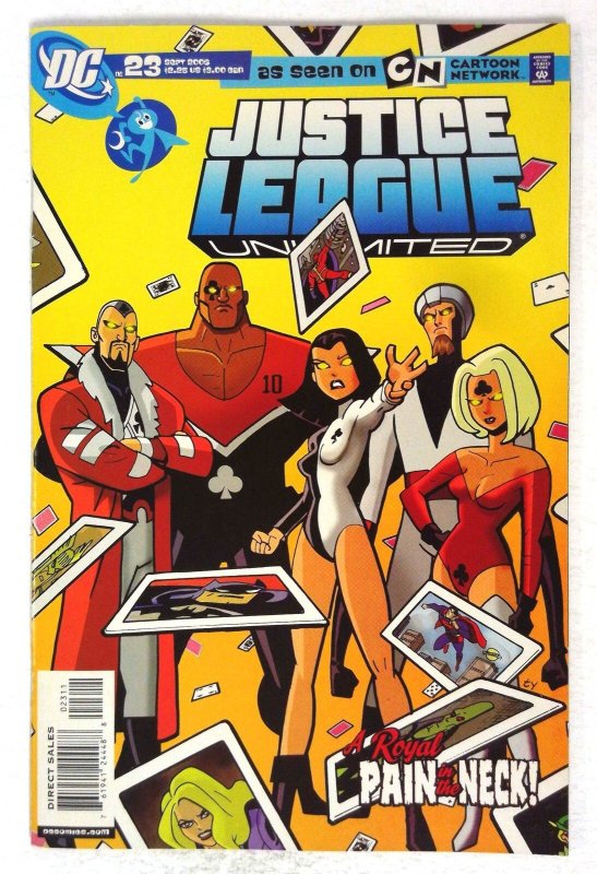 Justice League Unlimited #23 (DC Comics, 2006), raw comic book in NM- condition — front cover