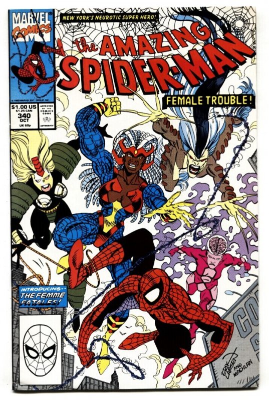 Amazing Spider-Man #340 - 1990 - Marvel - VF - Comic Book (Marvel Comics, 1990), raw comic book in VF condition — front cover