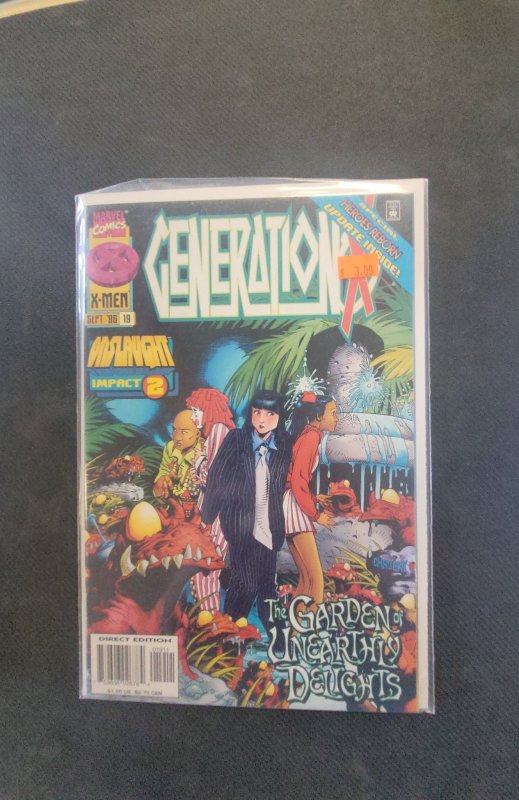 Generation X #19 (Marvel Comics, 1996), raw, ungraded comic book — front cover