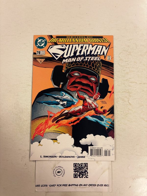 Superman the Man of Steel #78 (DC Comics), raw comic book in NM condition — front cover