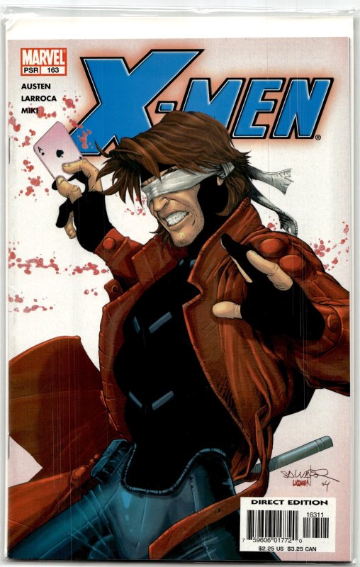 X-Men #163 (Marvel Comics, 2004), raw, ungraded comic book — front cover