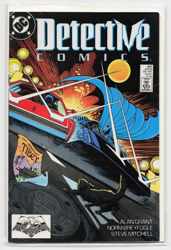Detective Comics #601 (DC Comics, 1989), raw, ungraded comic book — front cover