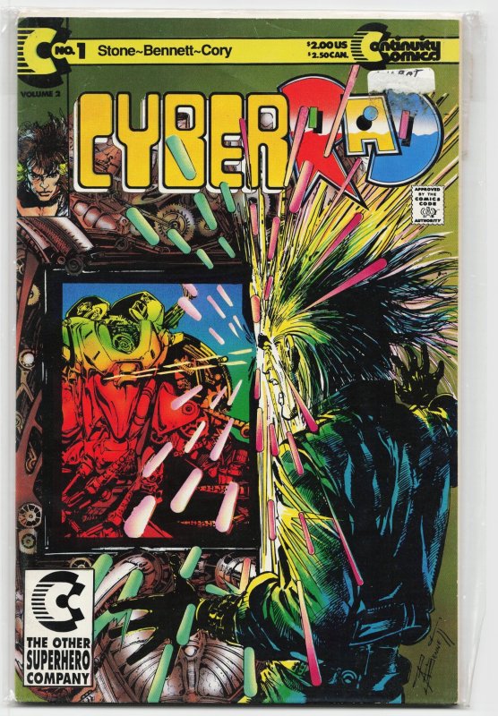 CyberRad (1992) CyberRad (1992), raw, ungraded comic book — front cover