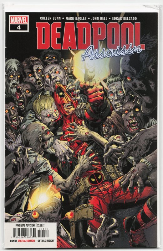 Deadpool: Assassin #4 (2018), raw, ungraded comic book — front cover