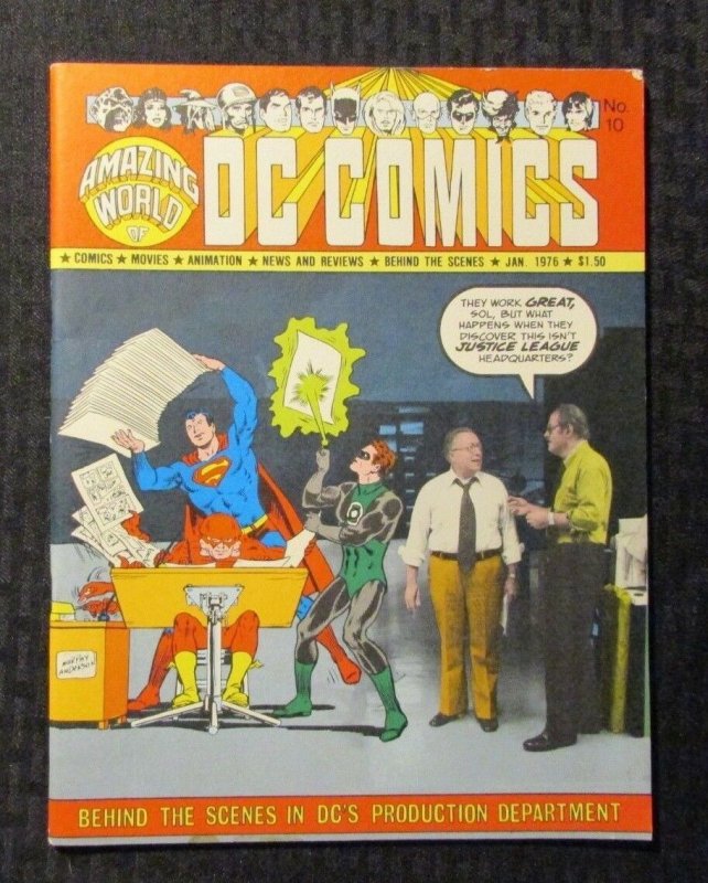 1976 Amazing World of DC Comics Magazine #10 (1976), raw comic book in FN+ 6.5 condition — front cover