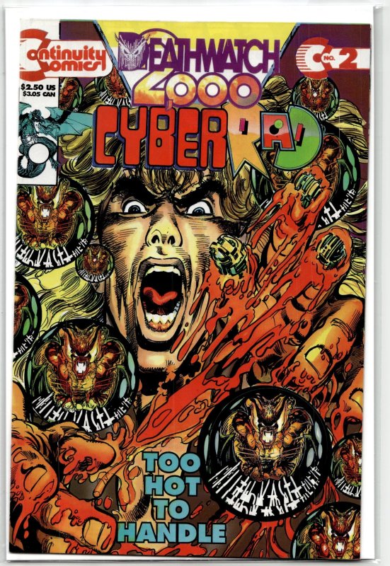 CyberRad #2 (1993), raw, ungraded comic book — front cover