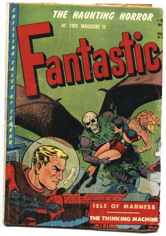 Fantastic #8 (1952), raw, ungraded comic book — front cover
