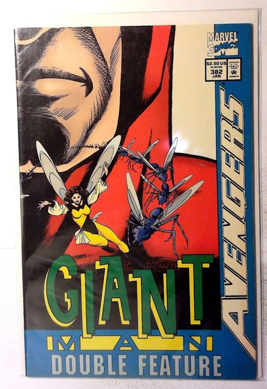 The Avengers #382 (Marvel Comics, 1995), raw, ungraded comic book — front cover
