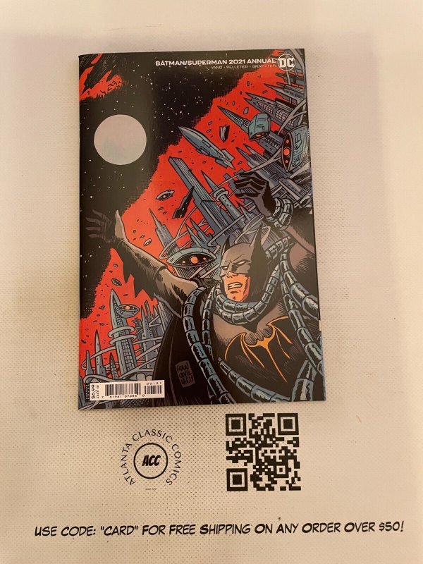 Batman / Superman 2021 Annual #1 (DC Comics, 2021), raw comic book in NM condition — front cover