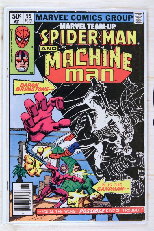 Marvel Team-Up #99 (Marvel Comics, 1980), raw comic book in FN/VF 7.0 condition — front cover