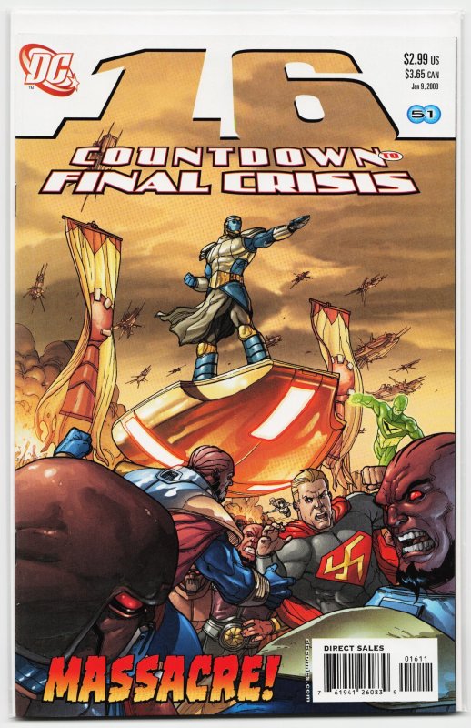 Countdown #16 (DC Comics, 2008), raw, ungraded comic book — front cover