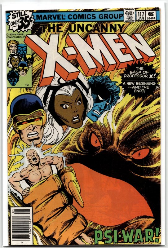 The X-Men #117 (Marvel Comics, 1979), raw, ungraded comic book — front cover