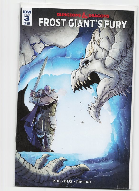 Dungeons & Dragons: Frost Giant's Fury #3 (IDW Publishing, 2017), raw, ungraded comic book — front cover